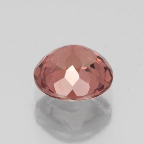 Granato malese Rosato naturale da 1.41 ct, Taglio rotondo, VVS-VS