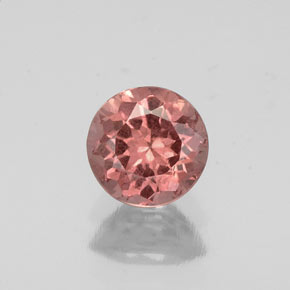 Granato malese naturale rosa da 0,83 ct, taglio rotondo, VS-SI