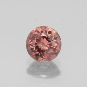 Granato malese naturale rosa da 0,83 ct, taglio rotondo, VS