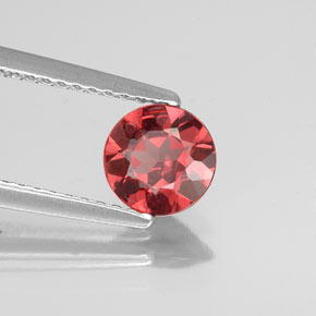Granato malese naturale arancione da 0,81 ct, taglio rotondo, VS