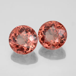 Granato malese naturale rosa da  ct, taglio rotondo, VS