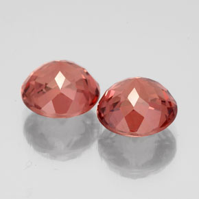Granato malese naturale rosa da  ct, taglio rotondo, VS