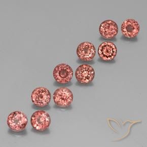 Gemme di Granato malese Rosa medio naturale da 6.99 ct, Rotondo, VS