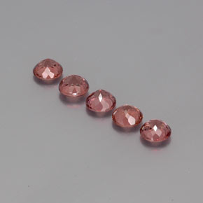 Granato malese naturale rosa da 4,00 ct, taglio rotondo, VS