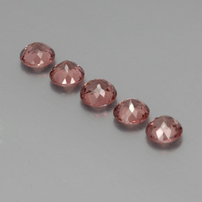 Granato malese naturale arancione da 3,92 ct, taglio rotondo, VS