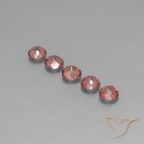Gemme di Granato malese rosa lampone naturale da 4.48 ct, Rotondo, VS