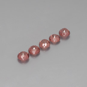 Granato malese naturale rosa da  ct, taglio rotondo, VS