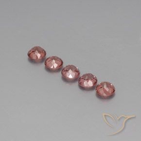 Gemme di Granato malese Rosa rosa naturale da 4.38 ct, Rotondo, VS