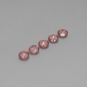 Granato malese naturale rosa da 2,95 ct, taglio rotondo, VS