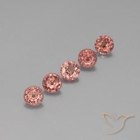 Gemme di Granato malese Rosa medio naturale da 4.49 ct, Rotondo, VS