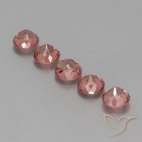 Gemme di Granato malese rosa lampone naturale da 4.06 ct, Rotondo, VS