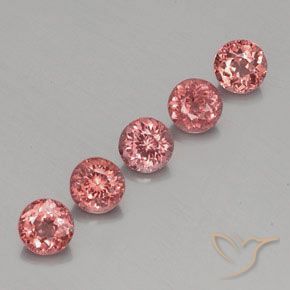 Gemme di Granato malese Rosa rosa naturale da 4.26 ct, Rotondo, VS