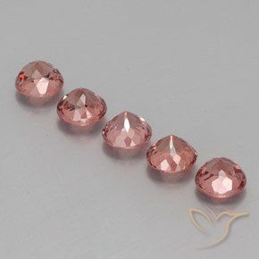 Gemme di Granato malese Rosa rosa naturale da 4.26 ct, Rotondo, VS