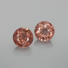 Granato malese naturale rosa da  ct, taglio rotondo, VS