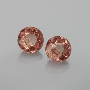 Granato malese naturale rosa da  ct, taglio rotondo, VS