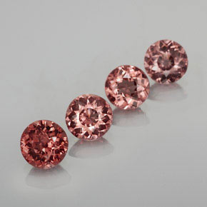 Granato malese naturale rosa da  ct, taglio rotondo, VS
