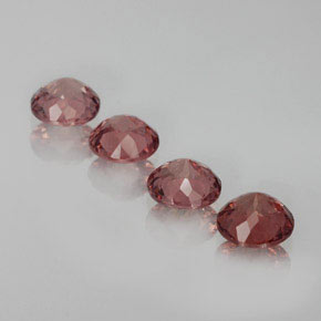 Granato malese naturale rosa da  ct, taglio rotondo, VS