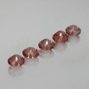 Granato malese naturale rosa rosato da  ct, taglio rotondo, VS