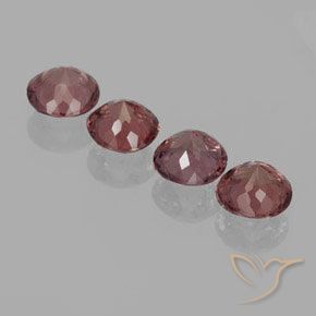 Gemme di Granato malese Rosa scuro naturale da 3.21 ct, Rotondo, VS