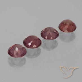Gemme di Granato malese Rosa scuro naturale da 3.05 ct, Rotondo, VS