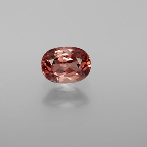 Granato malese naturale rosa da 1,12 ct, taglio ovale, VS