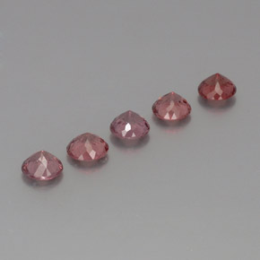 Gemme di Granato malese Rosato naturale da 3.92 ct, Taglio rotondo, VS