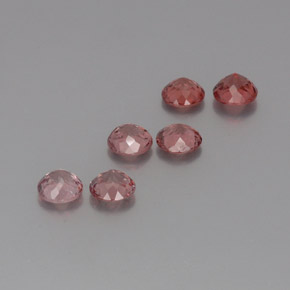 Granato malese naturale rosa da 3,88 ct, taglio rotondo, VS