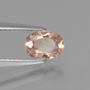 Granato malese naturale arancione da 0,76 ct, taglio ovale, VS