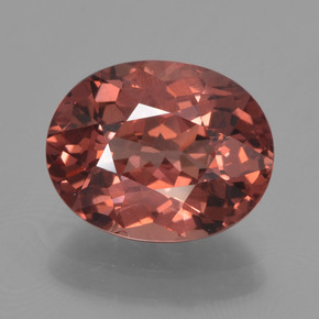 Granato malese naturale rosa rosato da 3,48 ct, taglio ovale, VS