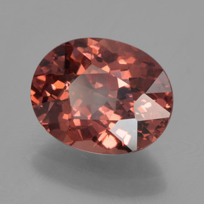 Granato malese naturale rosa rosato da 3,48 ct, taglio ovale, VS