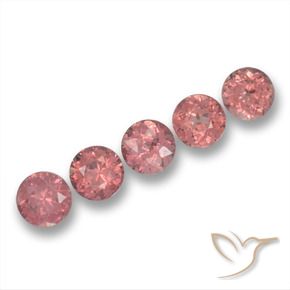 Gemme di Granato malese Rosa rosa naturale da 4.25 ct, Rotondo, VS