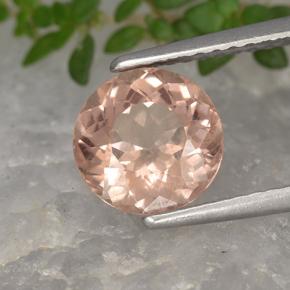 Granato malese Rosa chiaro naturale da 2.06 ct, Taglio rotondo, VS