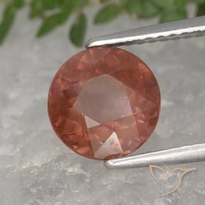 Granato malese rosa lampone naturale da 2.56 ct, Rotondo, VS