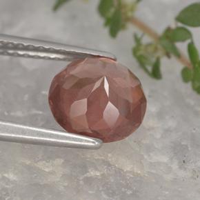 Granato malese naturale arancione da 2,12 ct, taglio rotondo, VS