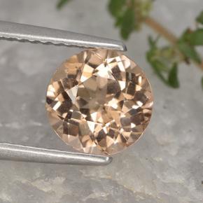 Granato malese naturale arancione da 1,87 ct, taglio rotondo, VS