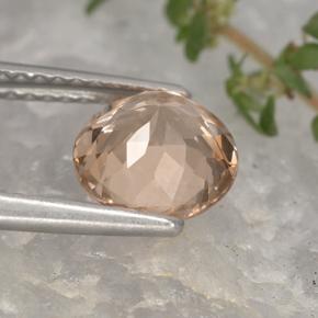 Granato malese naturale arancione da 1,87 ct, taglio rotondo, VS