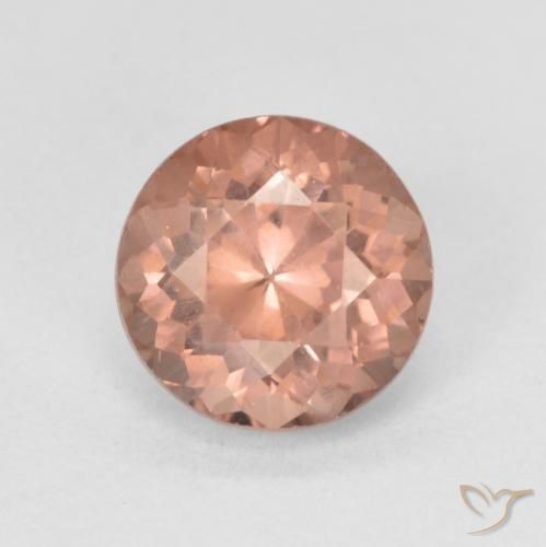 Granato malese Pompelmo Rosa naturale da 1.54 ct, Rotondo, VS