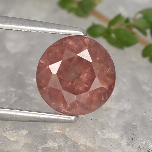Granato malese naturale rosa da 1,94 ct, taglio rotondo, VS