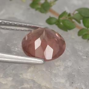 Granato malese naturale rosa da 1,94 ct, taglio rotondo, VS