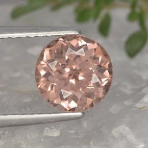 Granato malese naturale arancione da 2,07 ct, taglio rotondo, VS