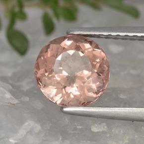 Granato malese naturale arancione da 2,07 ct, taglio rotondo, VS
