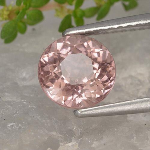 Granato malese naturale rosa da 1,95 ct, taglio rotondo, VS