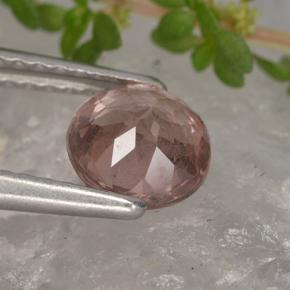 Granato malese naturale rosa da 1,04 ct, taglio rotondo, VS