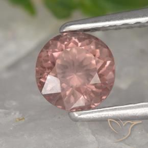 Granato malese Rosa rosa naturale da 0.90 ct, Rotondo, VS