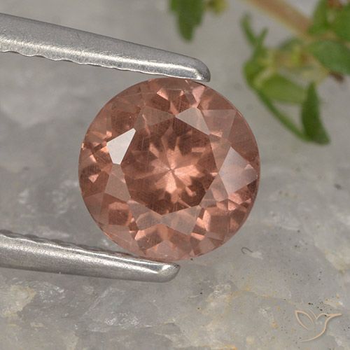 0.93ct Naturale Rosa medio-scuro Granato malese, Rotondo, VS