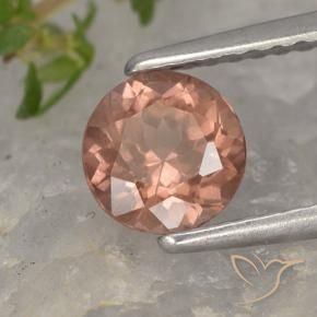 Granato malese Rosa medio-scuro naturale da 0.93 ct, Rotondo, VS