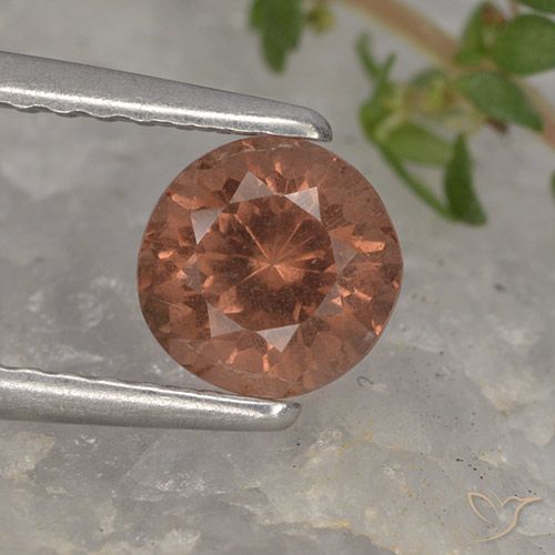 0.93ct Naturale Rosa scuro Granato malese, Rotondo, VS