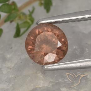 Granato malese Rosa scuro naturale da 0.93 ct, Rotondo, VS