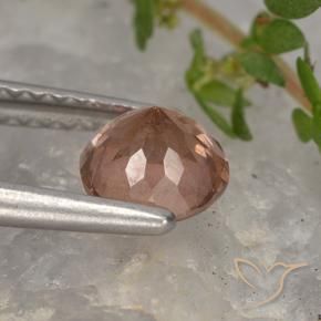 Granato malese Rosa scuro naturale da 0.93 ct, Rotondo, VS