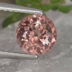 Granato malese Rosa chiara naturale da 1.18 ct, Taglio rotondo, VS